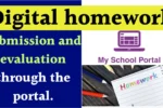 Homework submission and evaluation through the portal