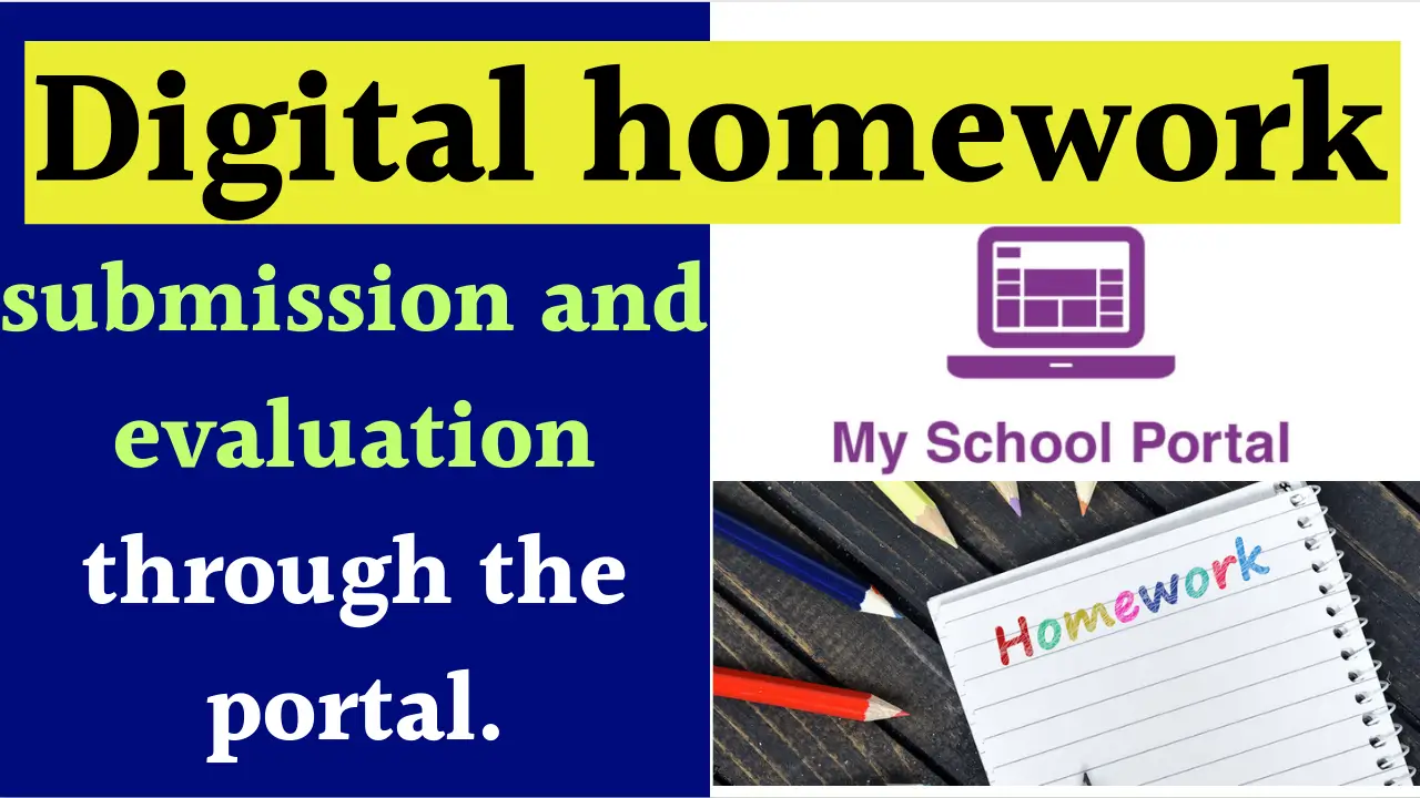 Homework submission and evaluation through the portal